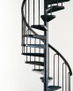 AF26 Black Steel Spiral Staircase