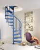 Clip T030 Steel Spiral Staircase in Blue