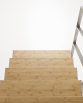 Fulmine 120C Linear Staircase in  Satin Stainless Steel