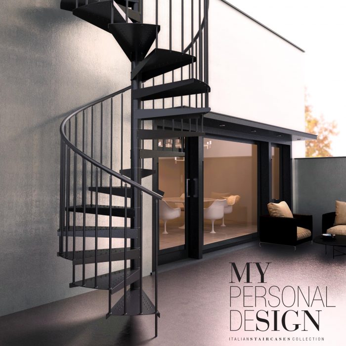 Urban F20ZV Exterior Spiral Staircase Cover Shot 2